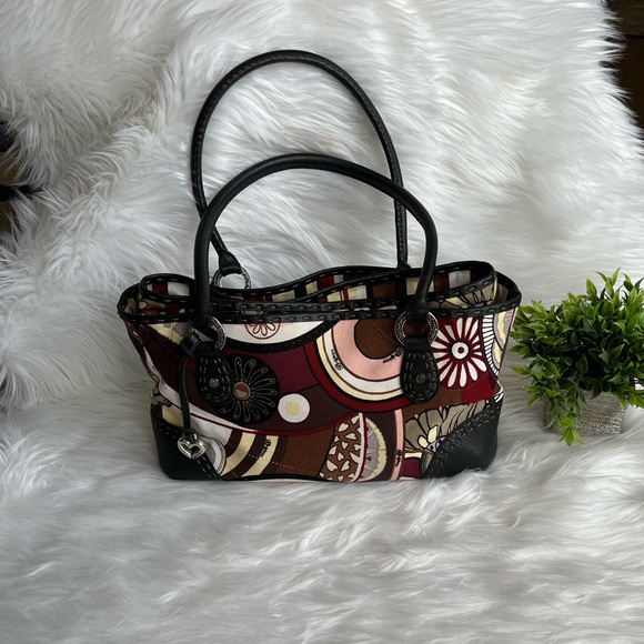 Brighton - Canvas Shoulder Bag. Multi Colors - Picture 1 of 7